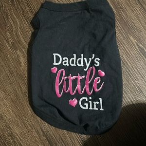 Daddy’s little girl dog t shirt size medium